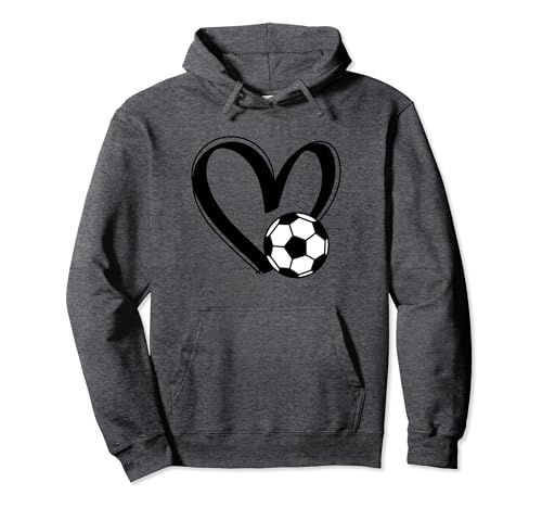 Soccer Ball Heart Pullover Hoodie | Amazon (US)