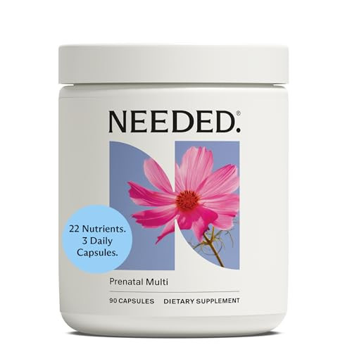 Needed. Multivitamin for Prenatal | Prenatal Multi Capsule - Pregnancy, Breastfeeding, Postpartum | Expertly-Formulated & Third-Party Tested | 30-Day Supply | Amazon (US)