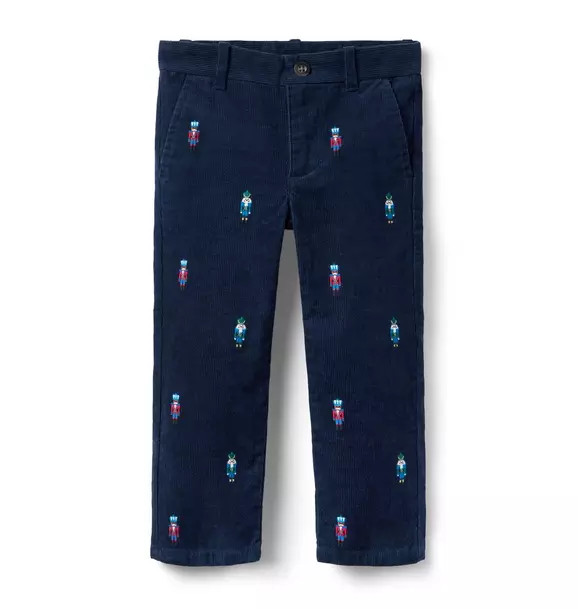 The Embroidered Nutcracker Corduroy Pant | Janie and Jack