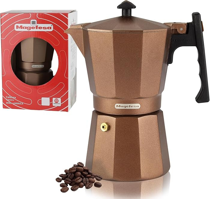 MAGEFESA Jamaica - Olla de café expreso, 6 tazas/10 onzas, cafetera italiana para café cubano, ... | Amazon (US)