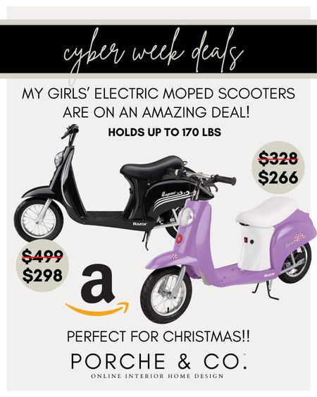 Razor moped scooter for older kids on a major Amazon sale for Cyber Monday perfect for Christmas Gifts 🙌🏻 #moped #scooter #kids #girls #boys #amazon

#LTKGiftGuide #LTKkids #LTKCyberWeek