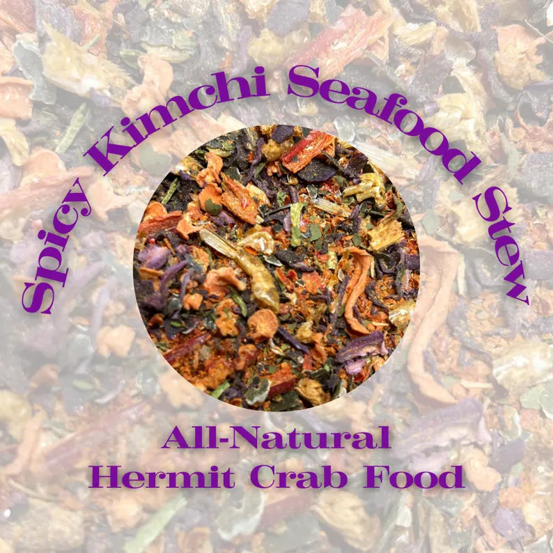 Spicy Kimchi Seafood Stew - All Natural Hermit Crab Complete Meal Mix - Etsy | Etsy (Global)