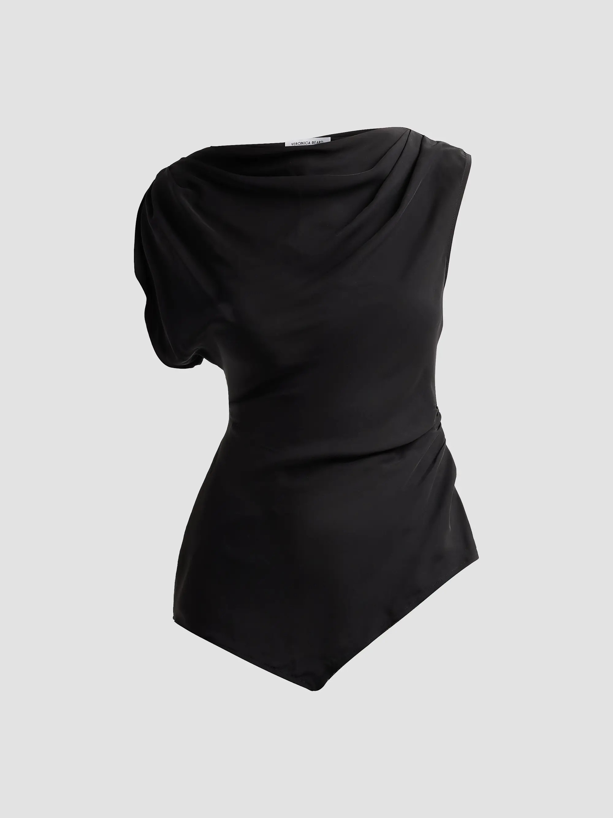 Veronica Beard Yvonne Asymmetric Crepe De Chine Top | Saks Fifth Avenue | Saks Fifth Avenue