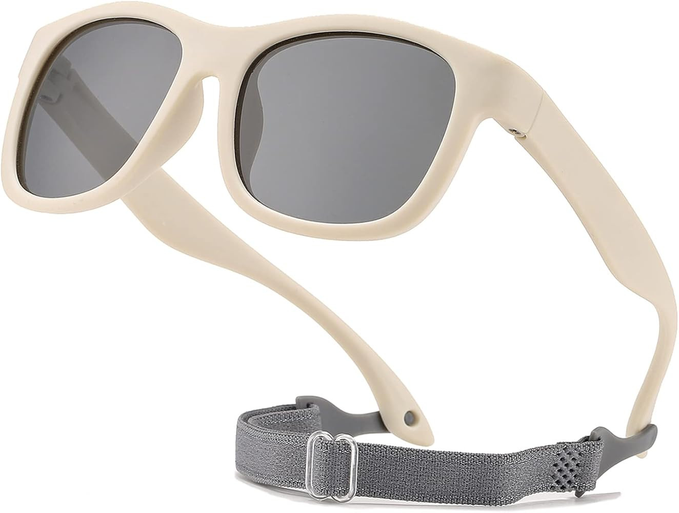 HJSTES Polarized Baby Sunglasses for Toddler Boys Girls, TPEE Flexible Frame with Strap, for Infa... | Amazon (US)