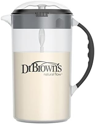 Dr. Brown's Baby Formula Mixing Pitcher with Adjustable Stopper, Locking Lid, & No Drip Spout, 32oz, | Amazon (US)