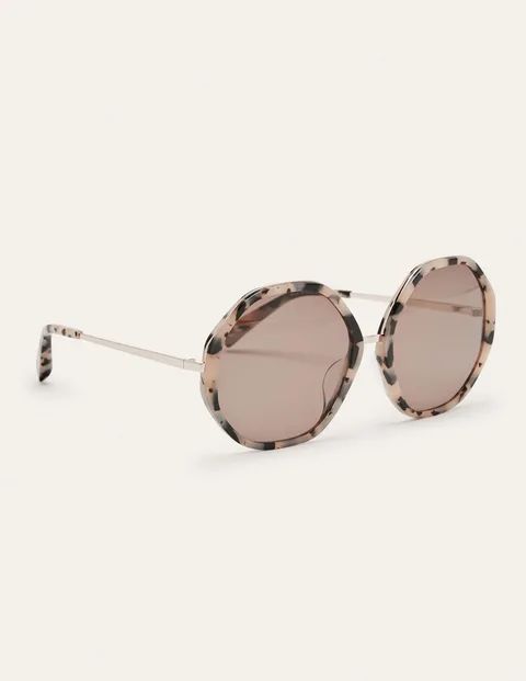 Octagonal Sunglasses - Black and White Tort | Boden US | Boden (US)