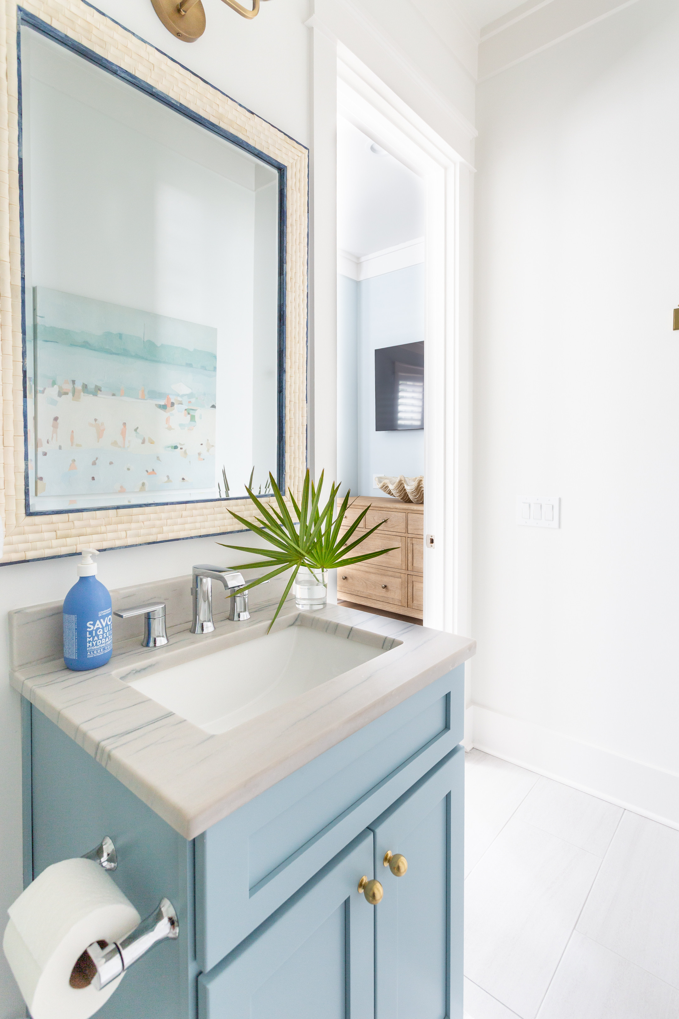Coastal powder room decor // modern bathroom decor  

 #LTKSeasonal #LTKHome