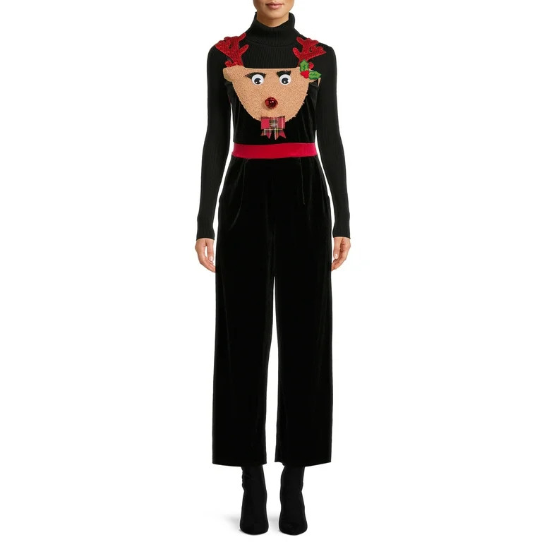 No Boundaries Juniors’ Christmas Jumpsuit | Walmart (US)