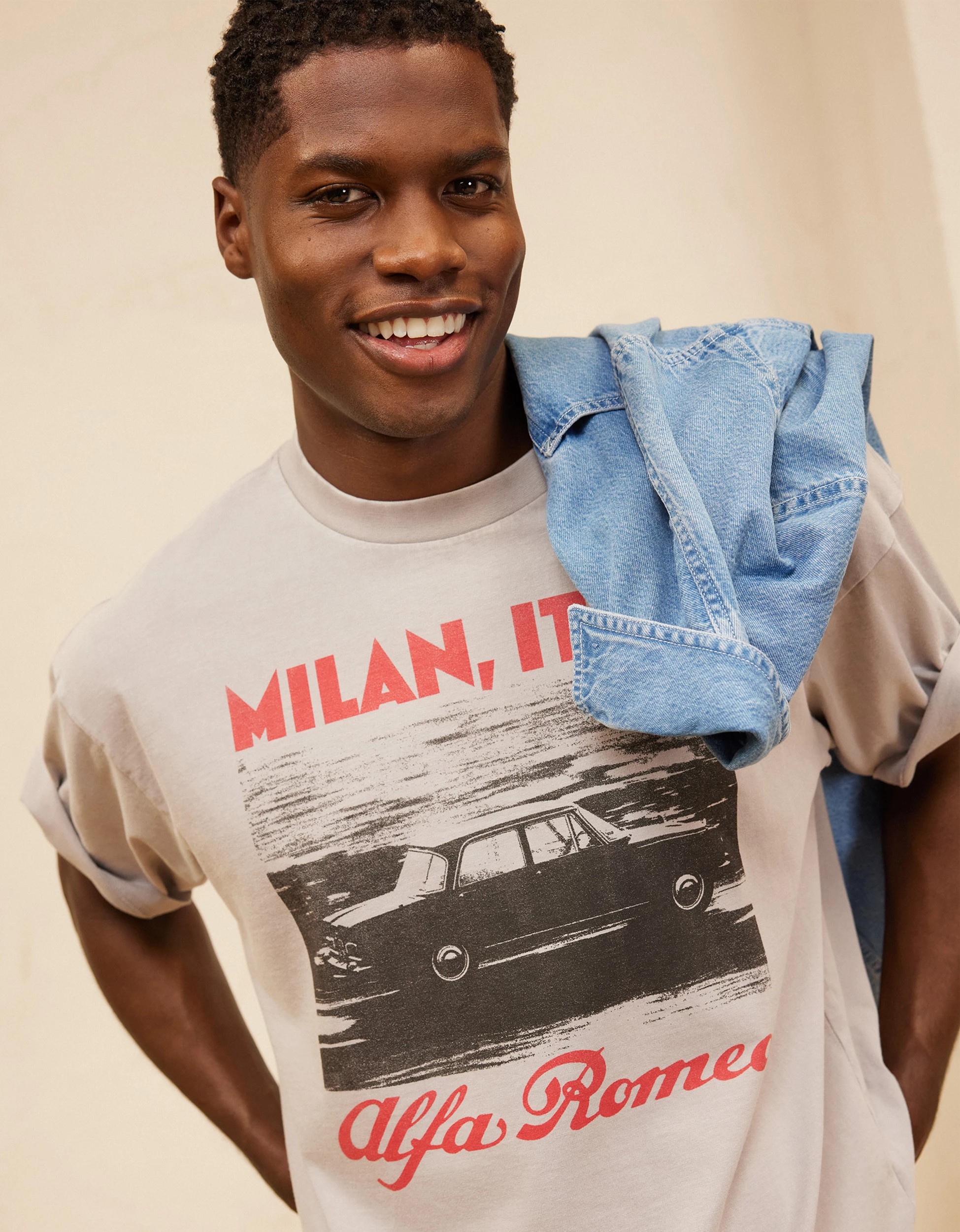 AE Boxy Alfa Romeo Graphic T-Shirt | American Eagle Outfitters (US & CA)
