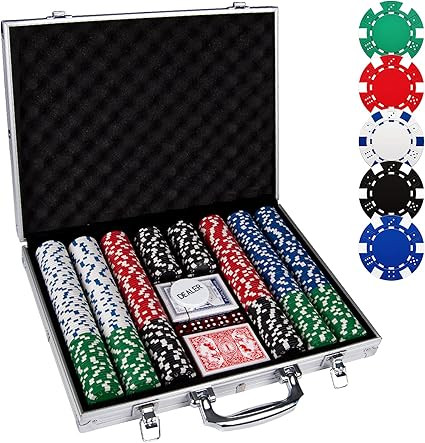 Comie Poker Chips,500PCS Poker Chip Set with Aluminum Travel Case,11.5 Gram Poker Set for Texas H... | Amazon (US)