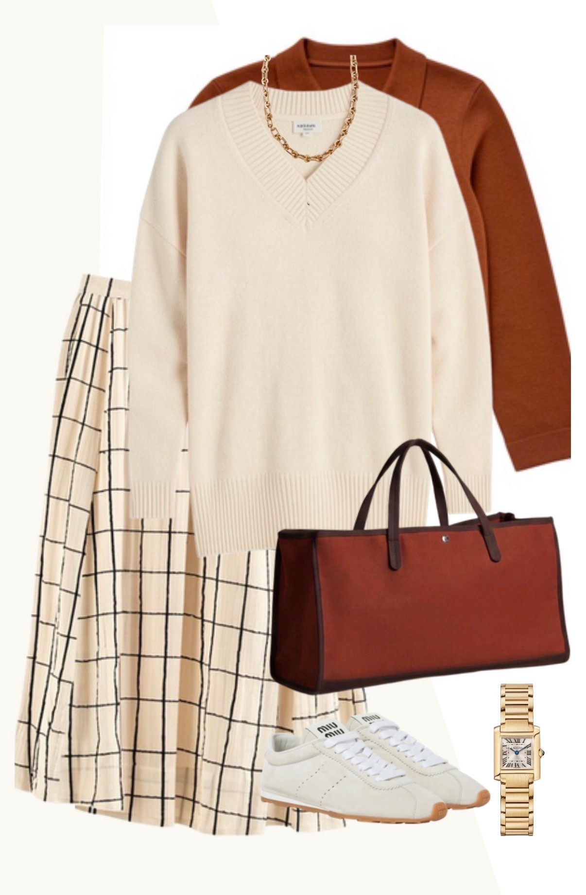 Outfit inspo of the day! Need to call out this Mongolian Cashmere oversized vneck! I order it in a medium for a fully oversized look over my midi skirts and love how effortless it looks! Amazing cashmere for the price.

#LTKootd #LTKOver40