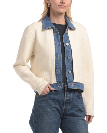 Sweater Jean Jacket | TJ Maxx