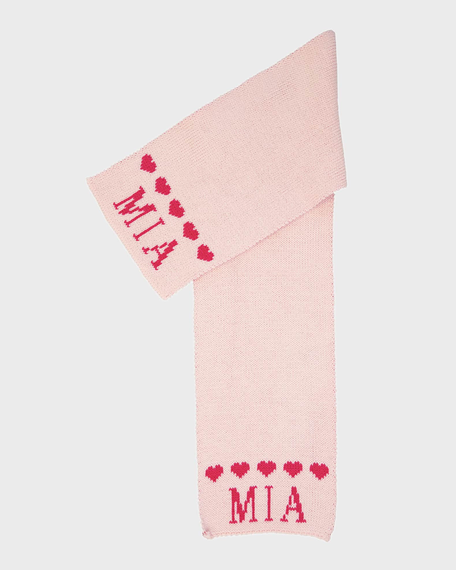 Butterscotch Blankees Kid's String of Hearts Scarf, Personalized | Neiman Marcus
