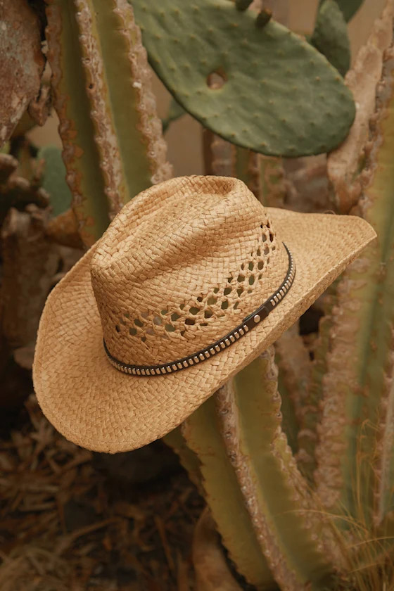Out West Aesthetic Tan Woven Western Hat | Lulus