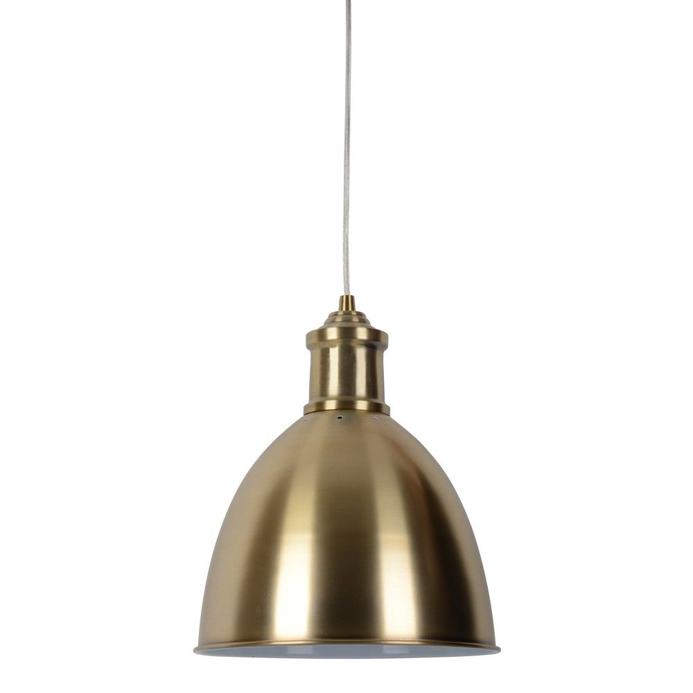 Large Industrial Metal Pendant Light Brass (Includes Bulb) - Threshold | Target
