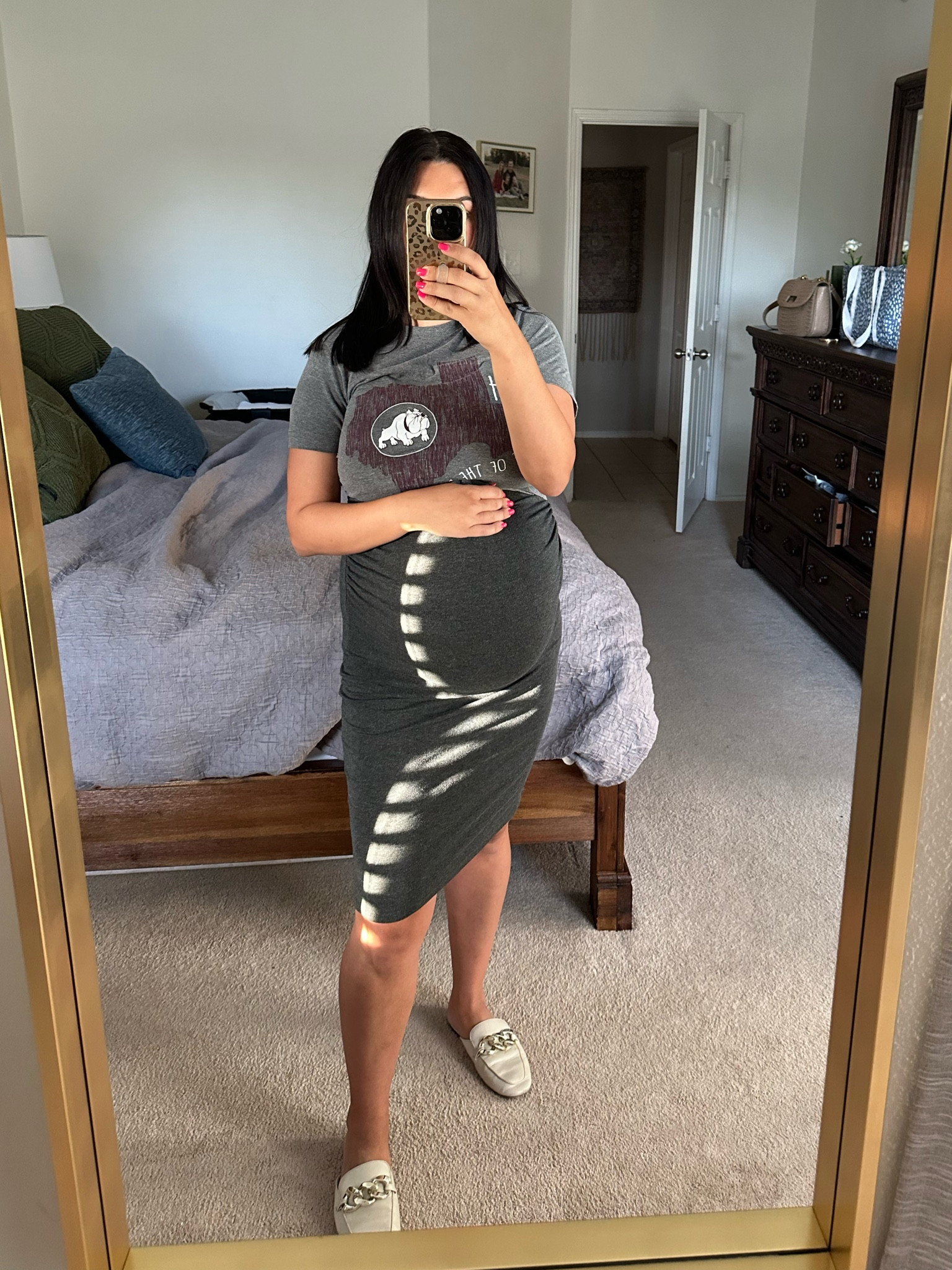 Amazon find - maternity dress. Don’t size up! It has plenty of stretch 🤗 

Sharing a similar non maternity option too  

Ruched dress 

#LTKbump #LTKshoecrush #LTKunder50