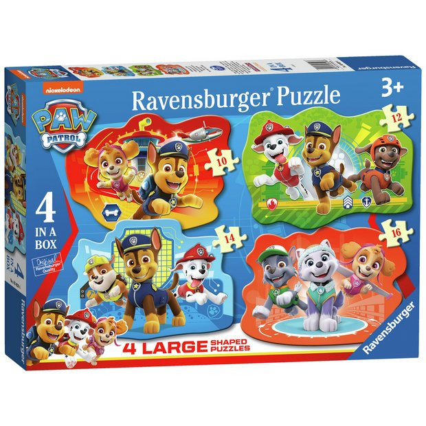 Buy Ravensburger PAW Patrol Floor 4 Shaped Jigsaw Puzzles | Jigsaws and puzzles | Argos | argos.co.uk
