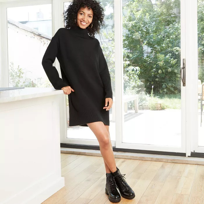 Women's Long Sleeve Sweater Dress - A New Day™ | Target