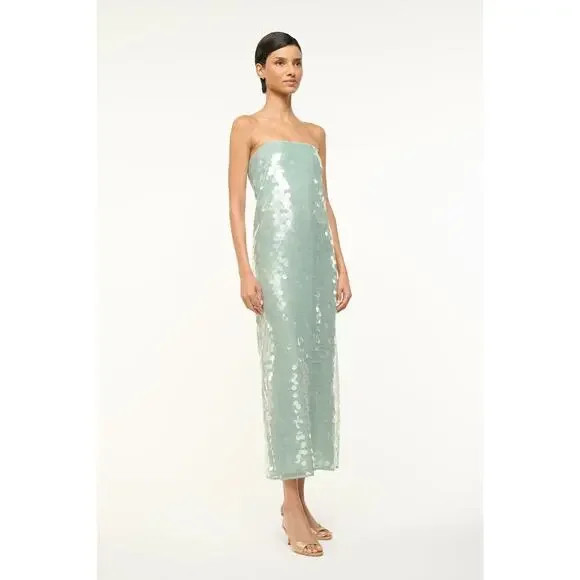 STAUD Mint Sequin Mini Dress | Poshmark