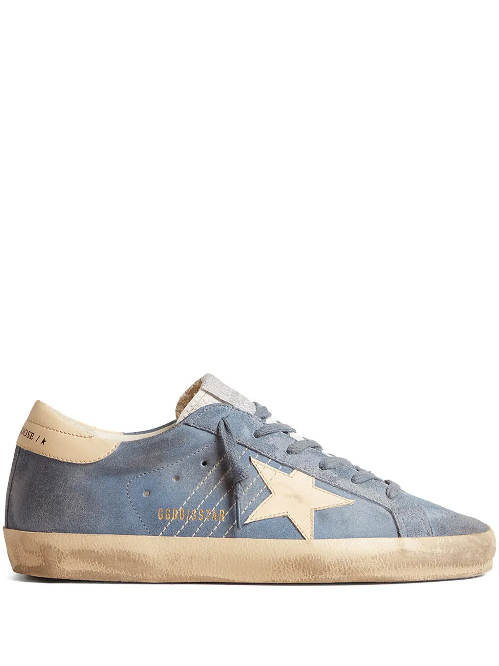 Golden Goose Super Star Leather Sneakers | Blue | FARFETCH | Farfetch Global