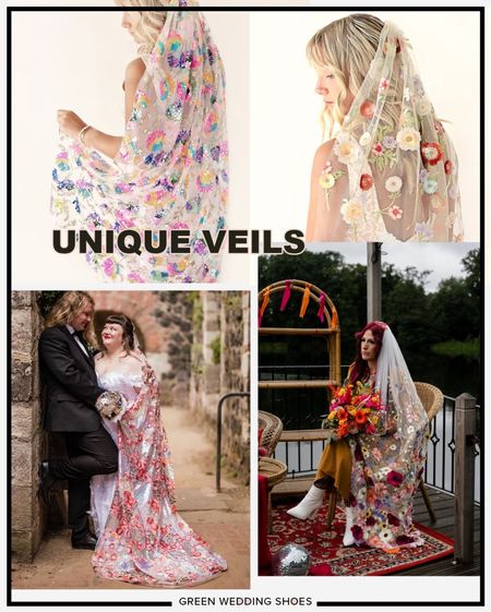 Unique, colorful veils for the bride! 

#LTKwedding