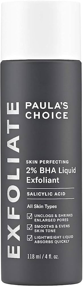 Paulas Choice--SKIN PERFECTING 2% BHA Liquid Salicylic Acid Exfoliant--Facial Exfoliant for Black... | Amazon (US)