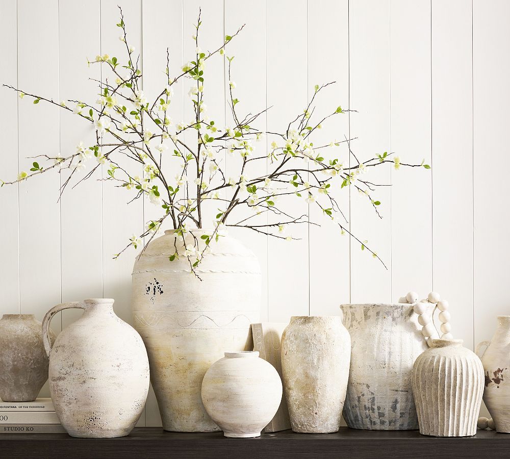 Faux White Blossom Branch | Pottery Barn (US)