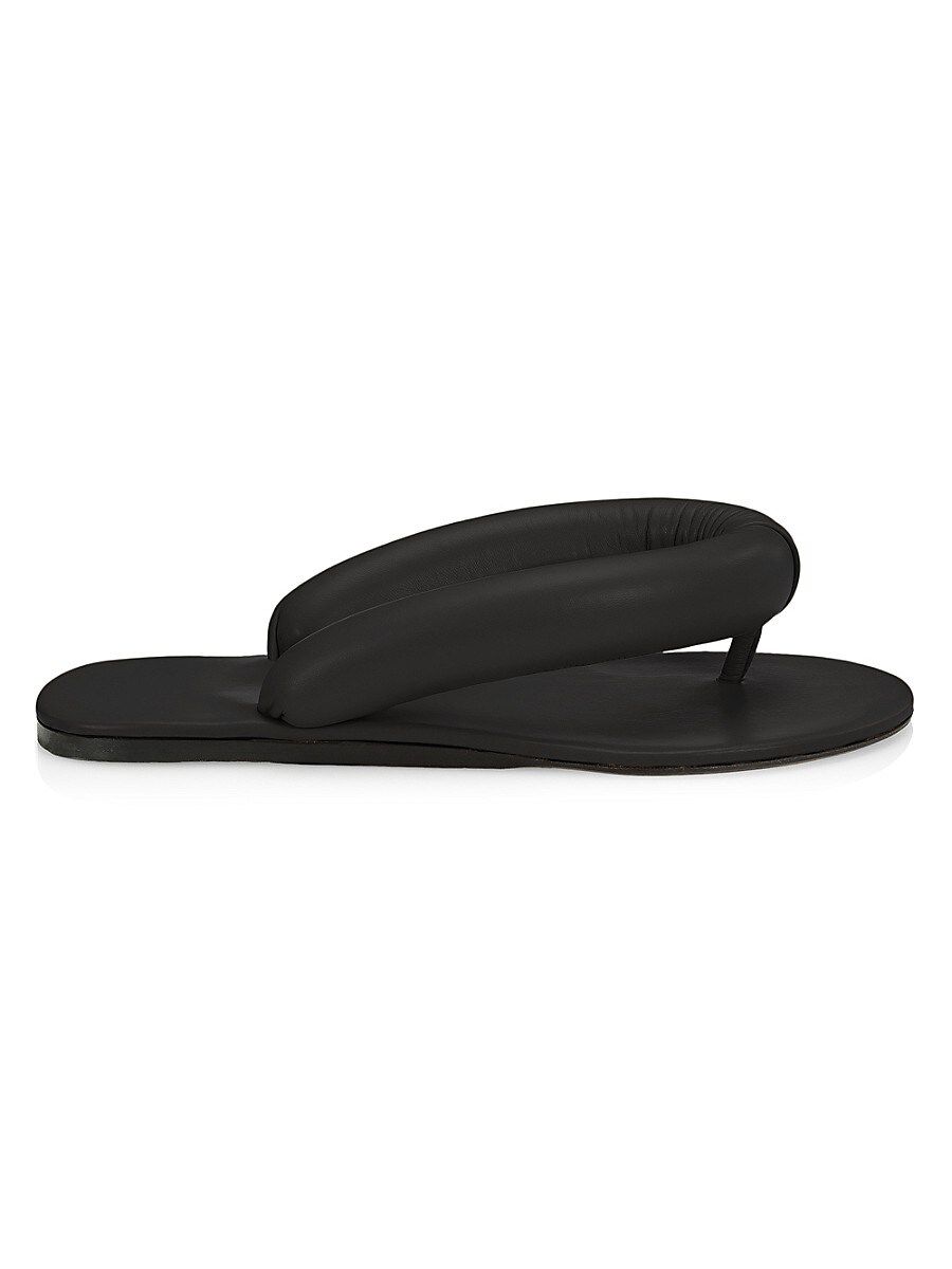 Staud Women's Rita Padded Leather Thong Sandals - Black - Size 35 (5) | Saks Fifth Avenue OFF 5TH