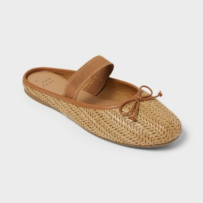 Women’s Ida Flats with Memory Foam Insole - A New Day™ Natural 6.5 | Target