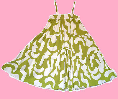 ATL Abel The Label SunDress Size XS White Olive Australia swing Mother's day gif | eBay US