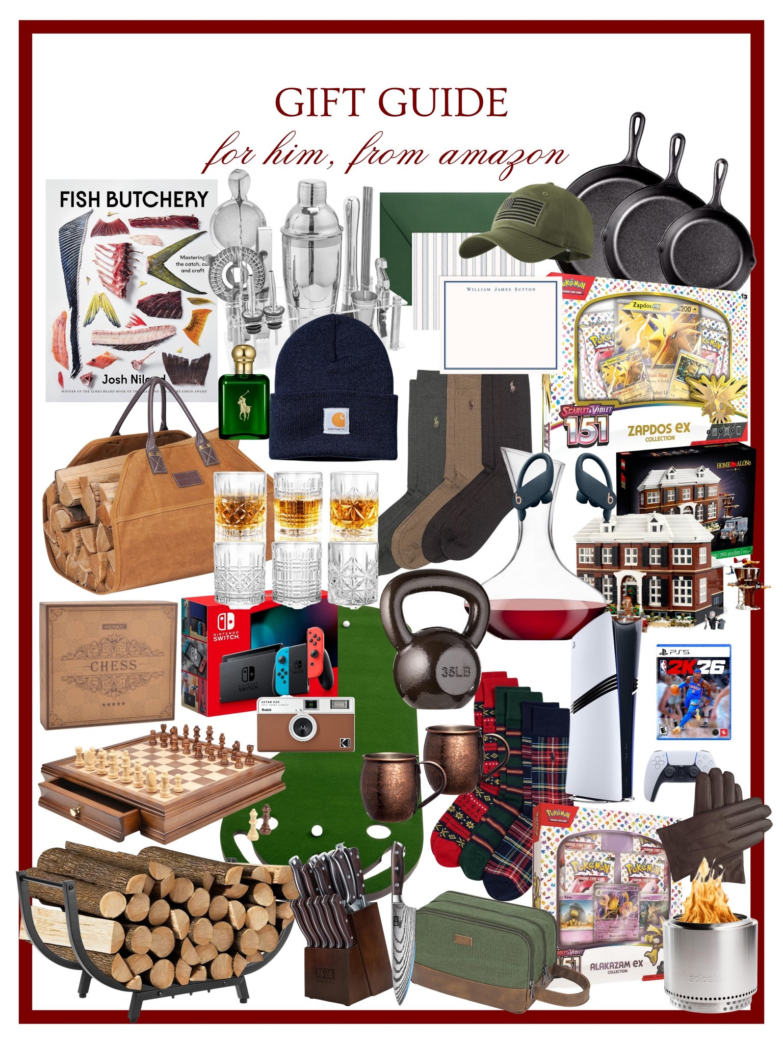 The holiday gift guide for him from Amazon 📦🎄 I know my husband would love (and does love!) so many of these things. 

Husband gift guide, Christmas gift guide, gift guide for him, Pokémon gift guide, Amazon gift guide, Amazon finds 

#LTKGiftGuide #LTKHoliday
