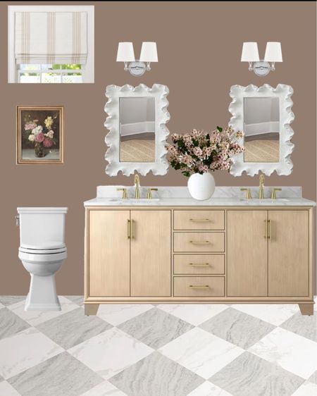 Bathroom design, Ballard designs, Home Depot, Chris loves Julia floor pops, pottery barn, spring decor 

#LTKhome #LTKsalealert #LTKSeasonal