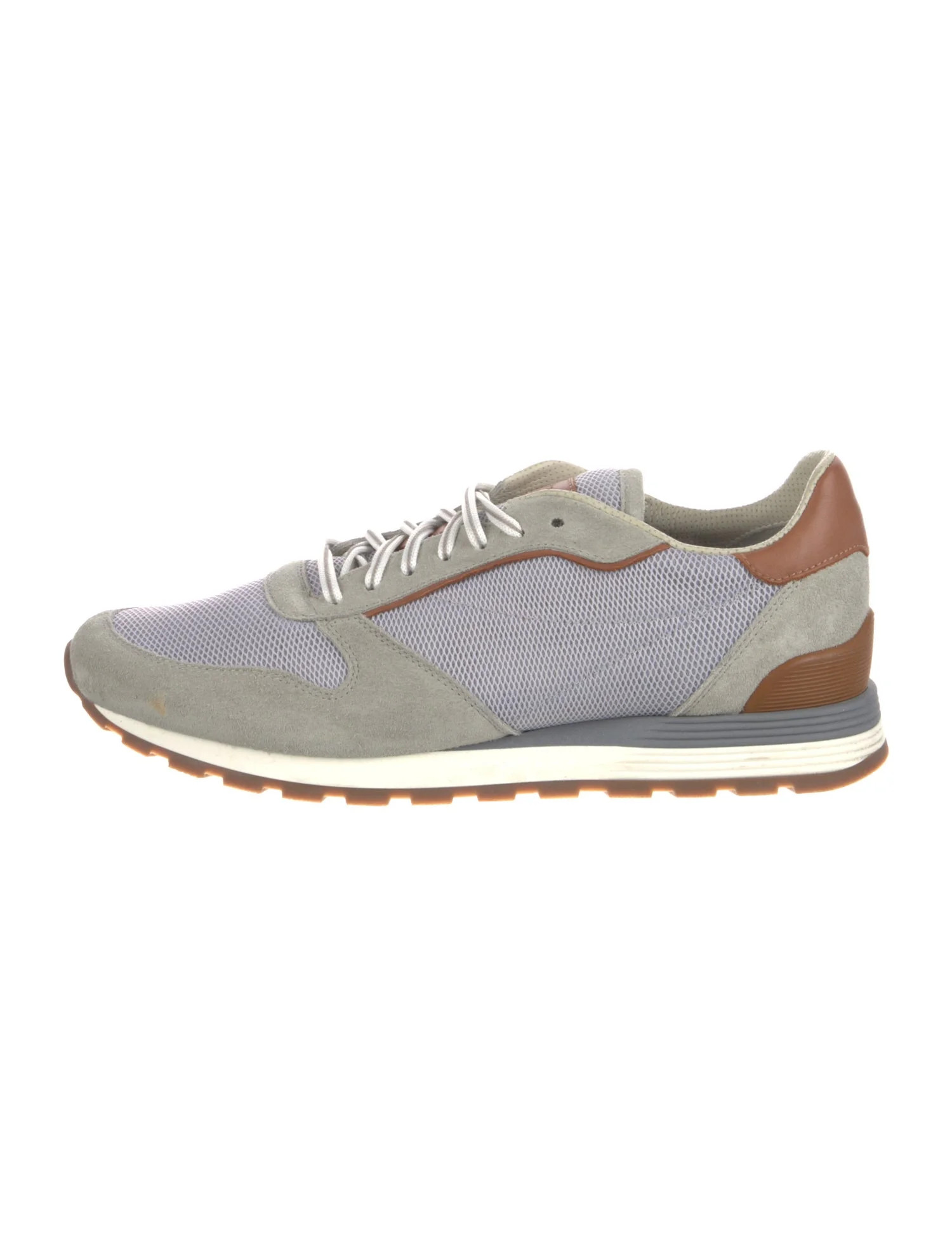 Suede Colorblock Pattern Sneakers | The RealReal