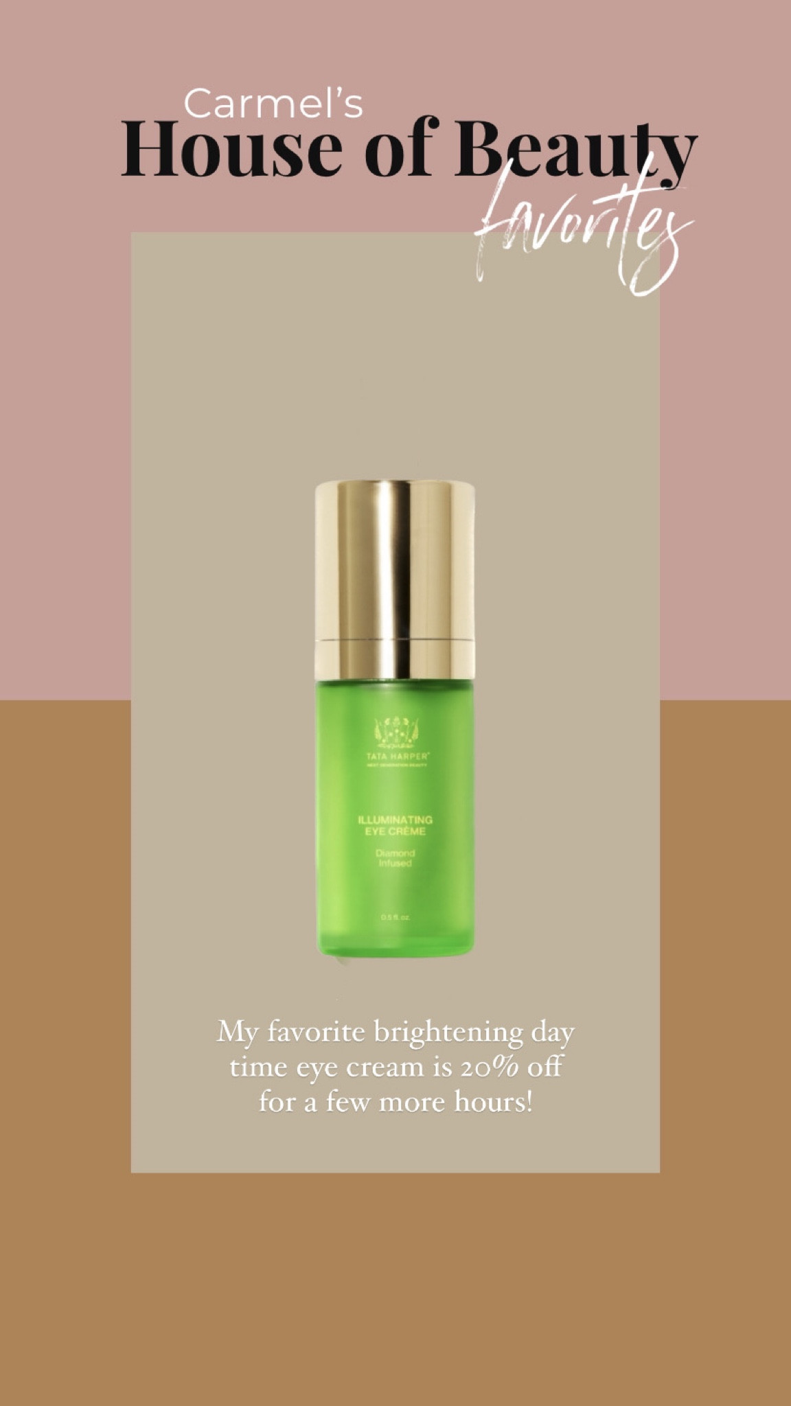 This eye cream is awesome for brightening under eye circles.  

#LTKbeauty #LTKsalealert