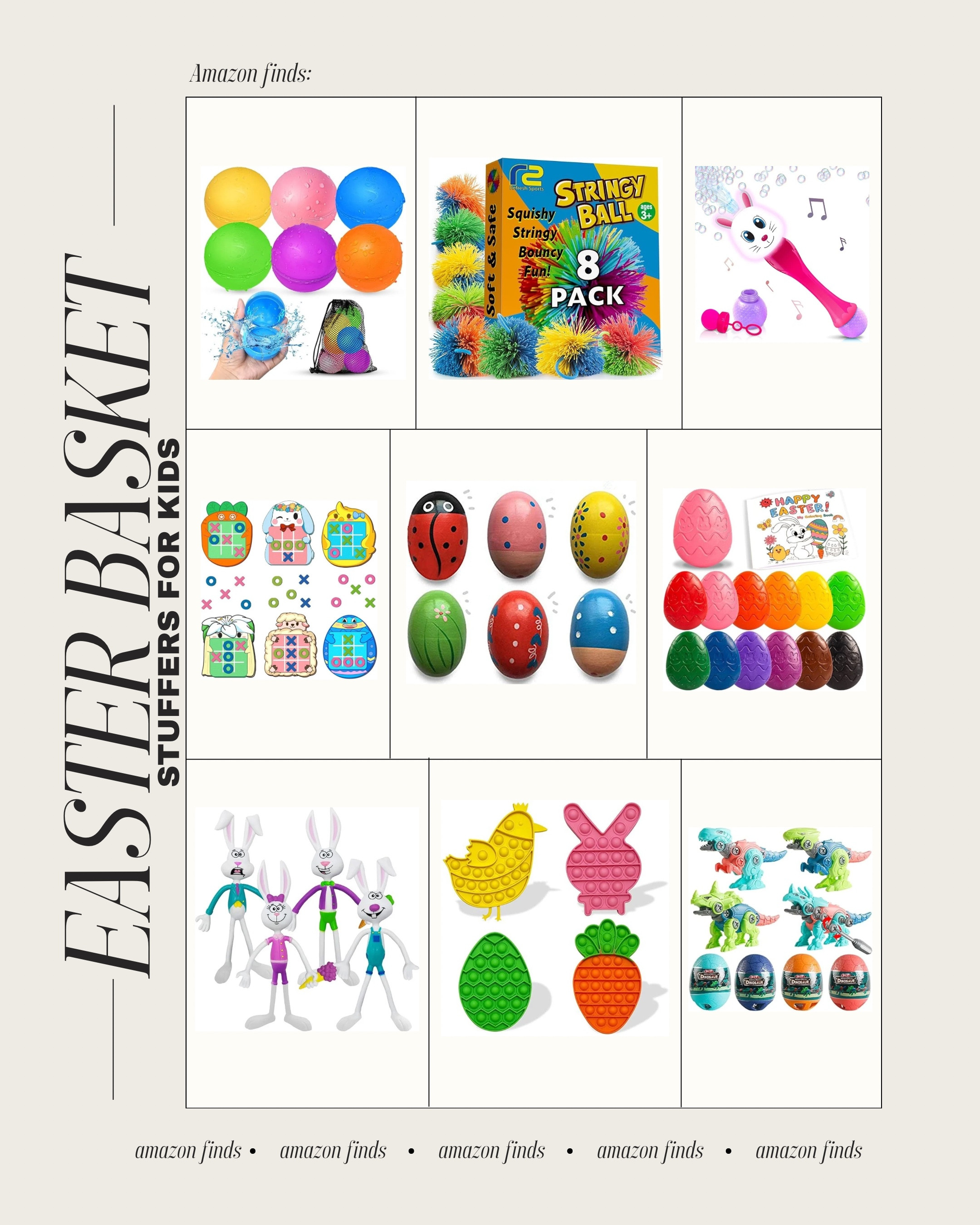 Easter basket stuffers for kids from Amazon

Easter finds
Activities for kids
Amazon finds
 #ltkseasonal
#ltksalealert


#LTKHome #LTKFindsUnder50 #LTKKids