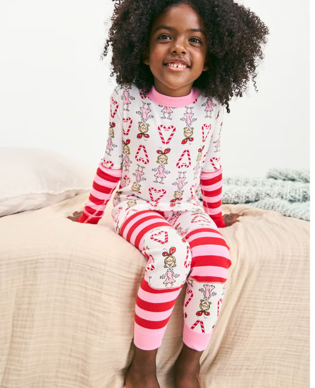 Kids Dr. Seuss Grinch Long John Pajama Set | Hanna Andersson
