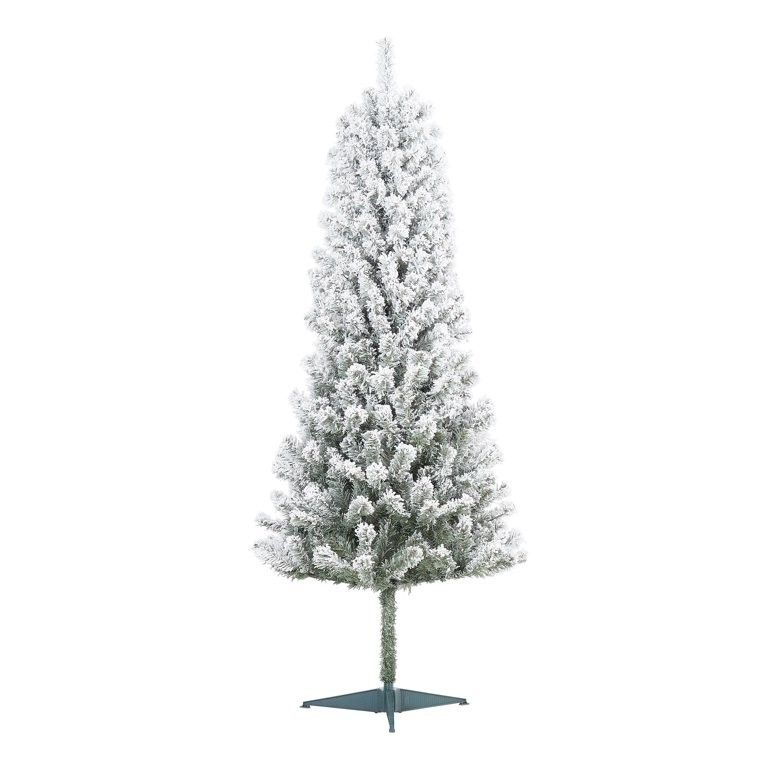 6ft Un-Lit Flocked Artificial Christmas Tree - Walmart | Walmart (US)