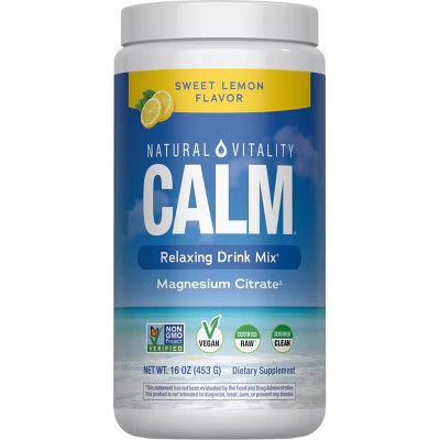 Natural Vitality CALM Powder | Magnesium Citrate | Sweet Lemon Flavor | 16 oz | Target