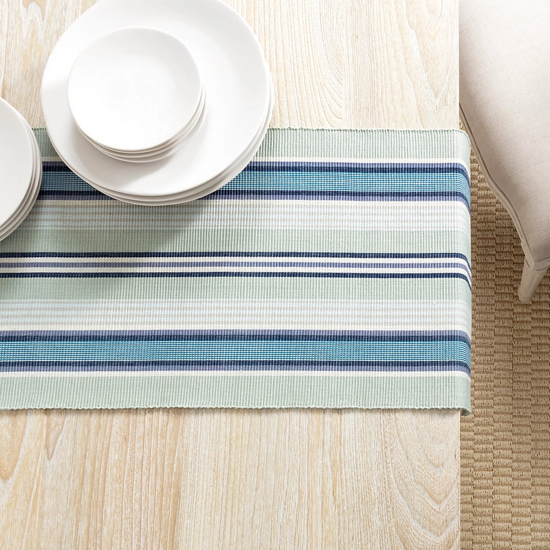 Barbados Stripe Table Runner | Annie Selke