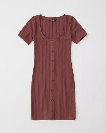 Button-Up Bodycon Dress | Abercrombie & Fitch US & UK