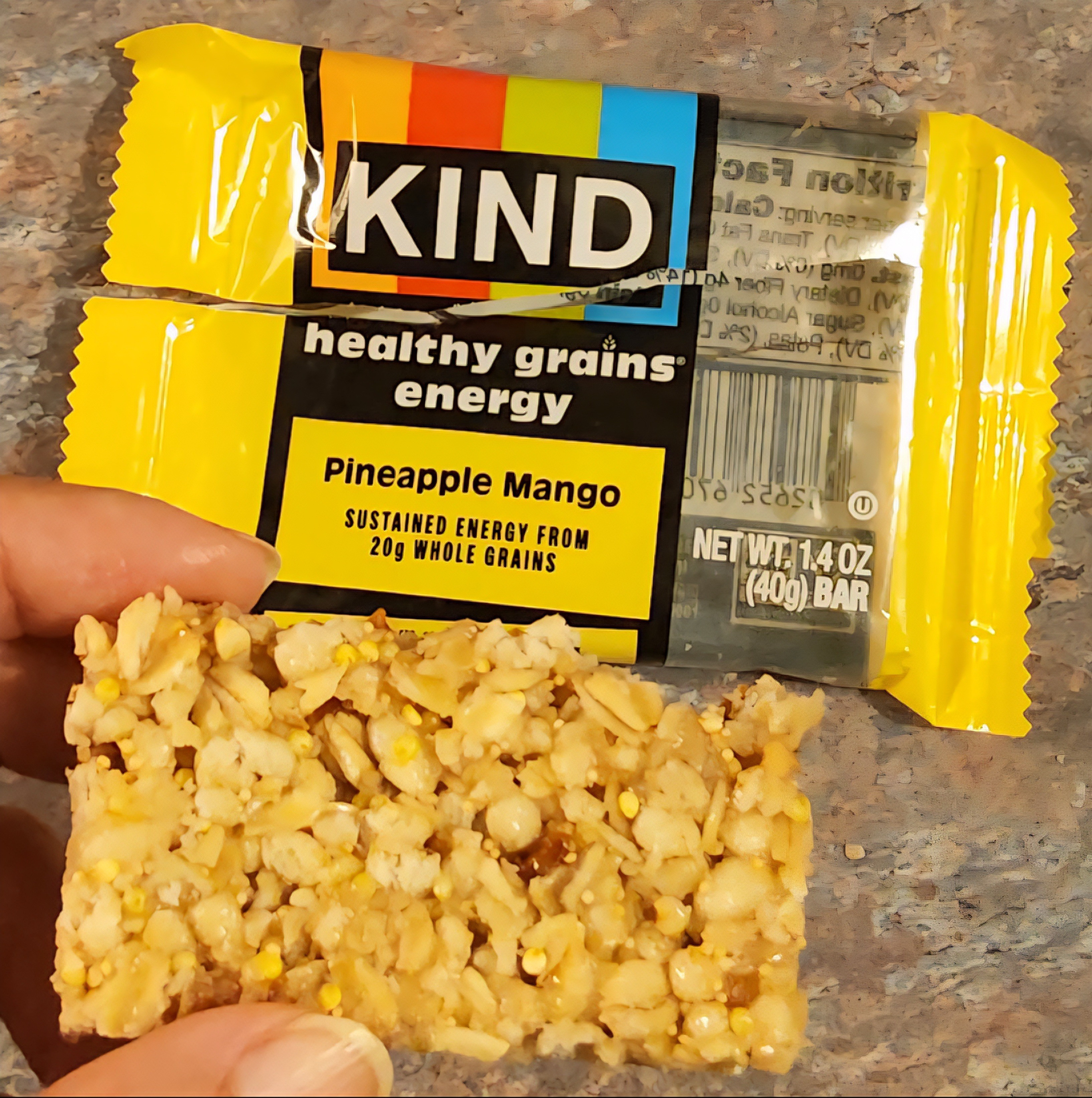 Love this pineapple mango healthy grains energy bar by KIND. It's chewy and tasty. It has a pleasant pineapple mango aroma. I like the healthy ingredients in this bar. It's great for on the-go. 

#LTKActive #LTKU #LTKFamily