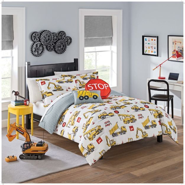 Under Construction Reversible Comforter Set - Waverly Kids | Target