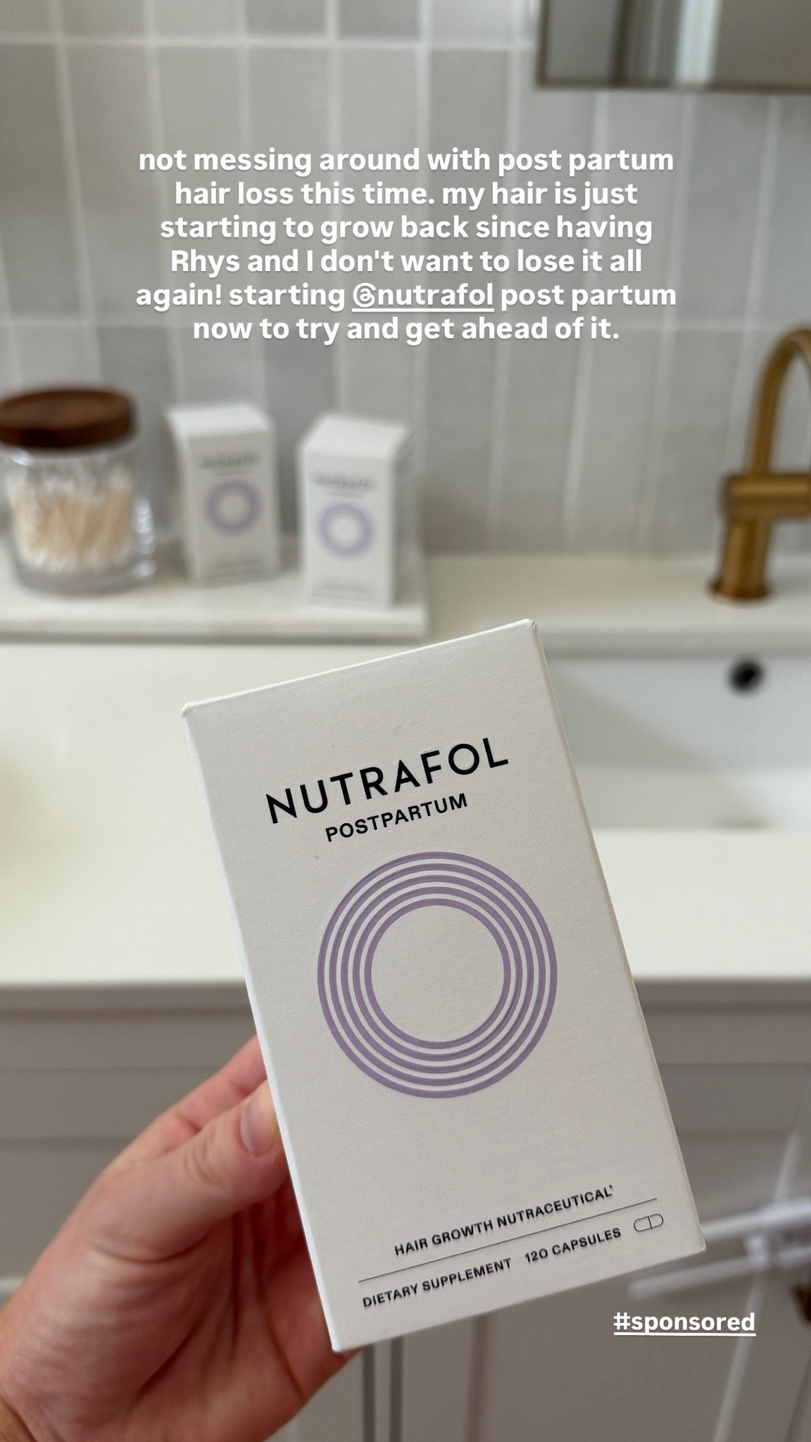 @nutrafol #ad I'm not messing around with post partum hair loss this time! My baby is 3 days old and I'm starting this now to try and get ahead of it! Currently 25% off site wide with a free gift with subscription!

#LTKselfcare #LTKmomlife