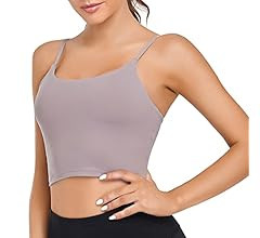 Lemedy Women Padded Sports Bra Fitness Workout Running Shirts Yoga Tank Top | Amazon (US)