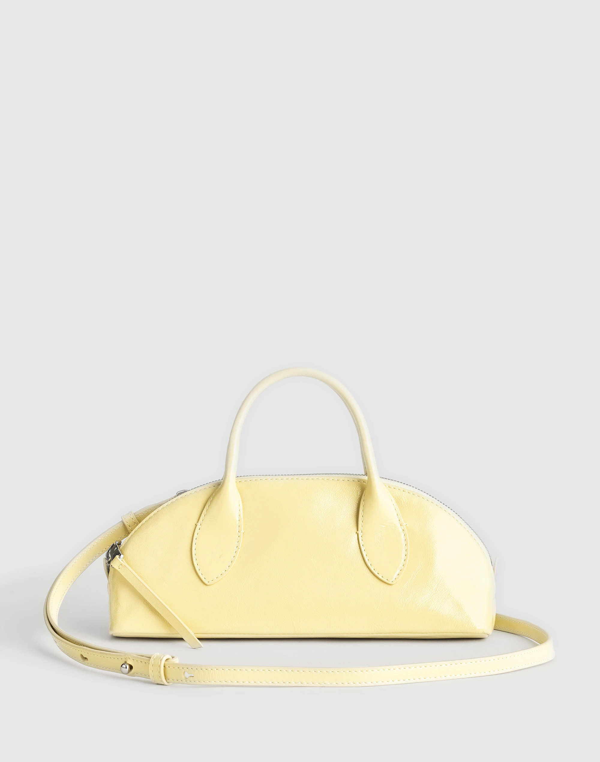 The Dome Crossbody Satchel Bag in Patent Leather | Madewell