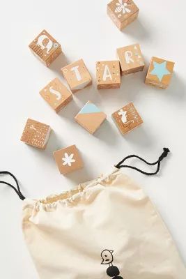 Etched Alphabet Block Set | Anthropologie (US)