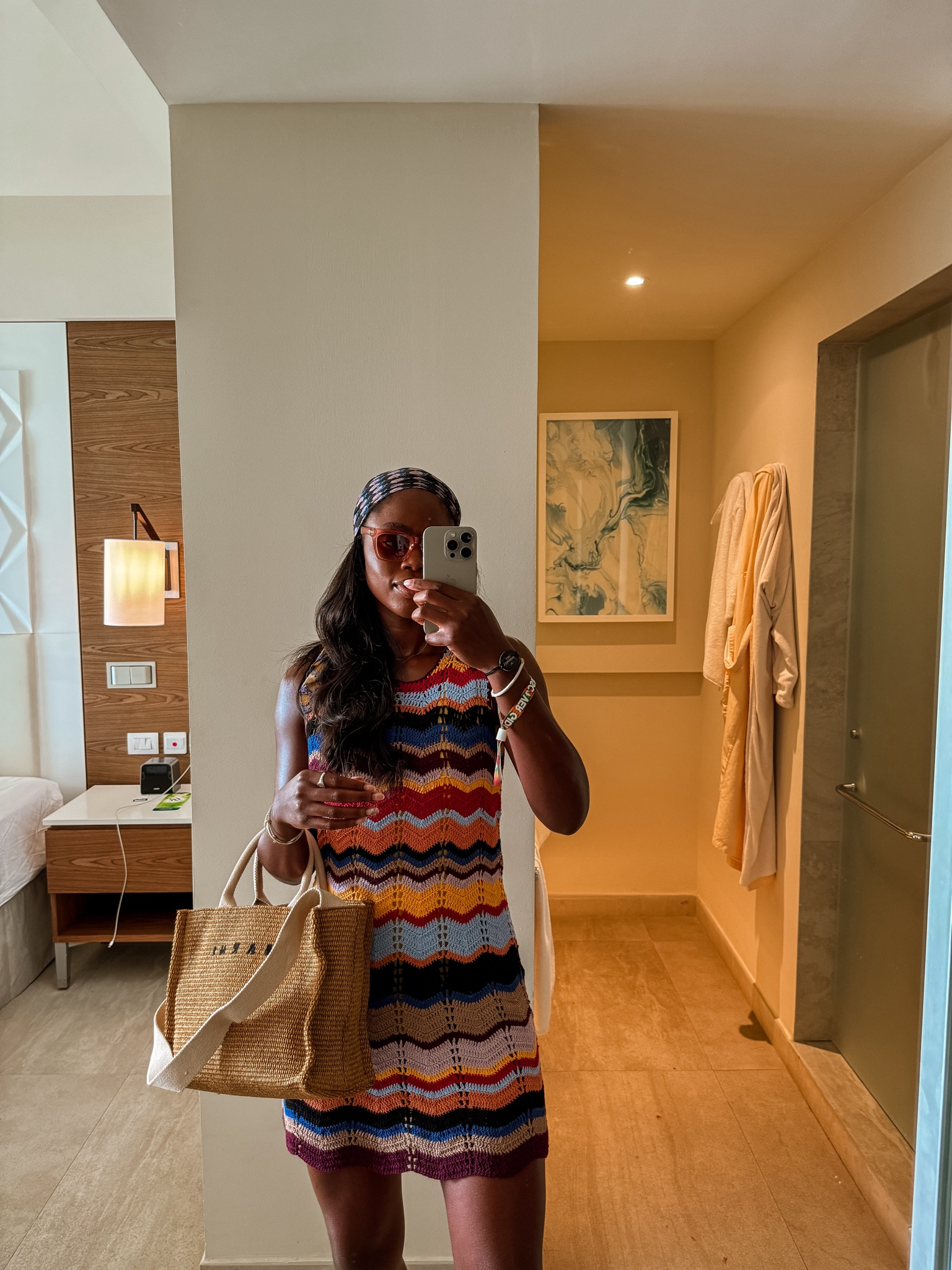 For a boat day party in Grenada. Wearing a US size 8 in the dress for a looser fit 