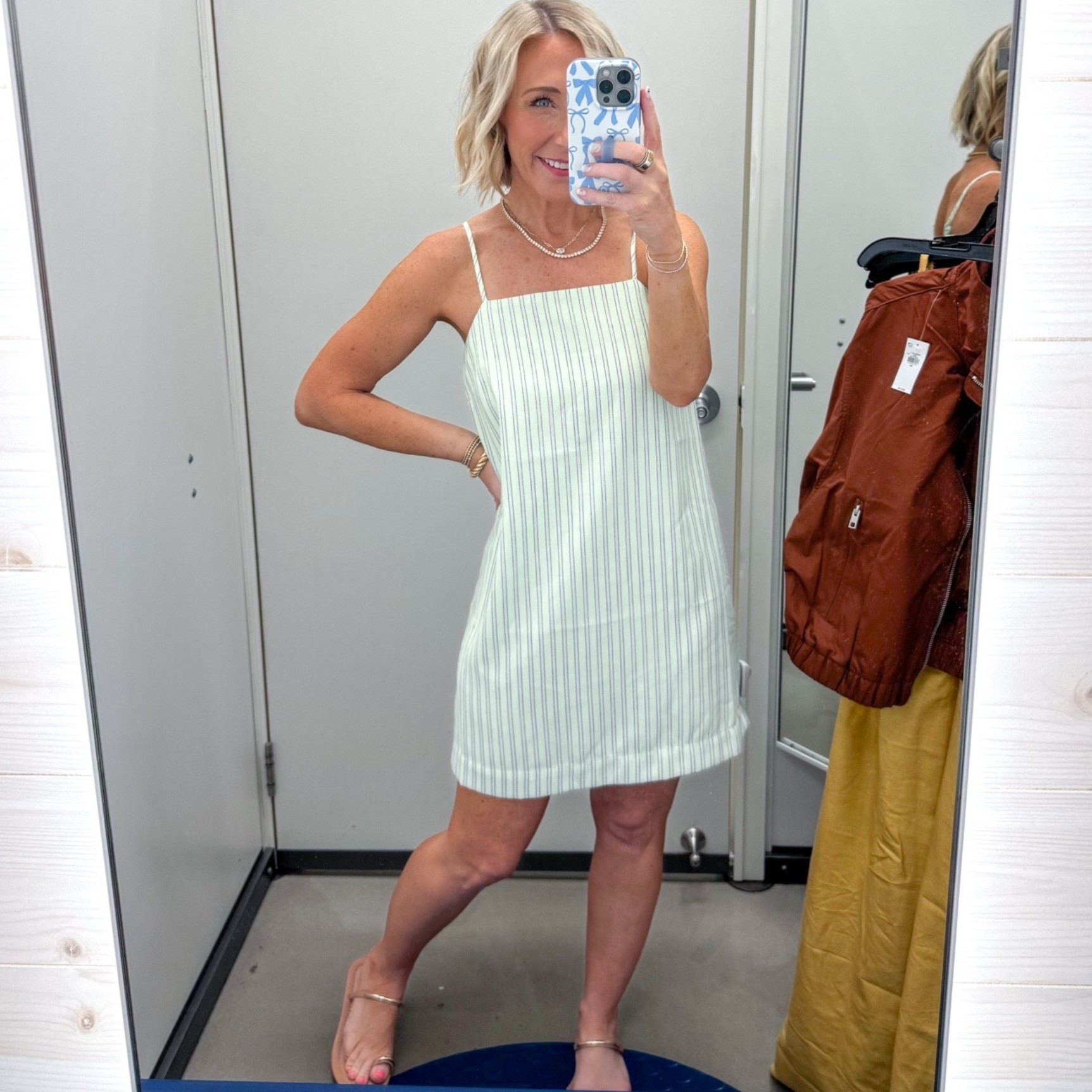 Old Navy - in store try-on And it’s all on SALE!  Strappy Mini Shift Dress - size XS. 6 colors.

#LTKSaleAlert#LTKSeasonal#LTKOver40 

 