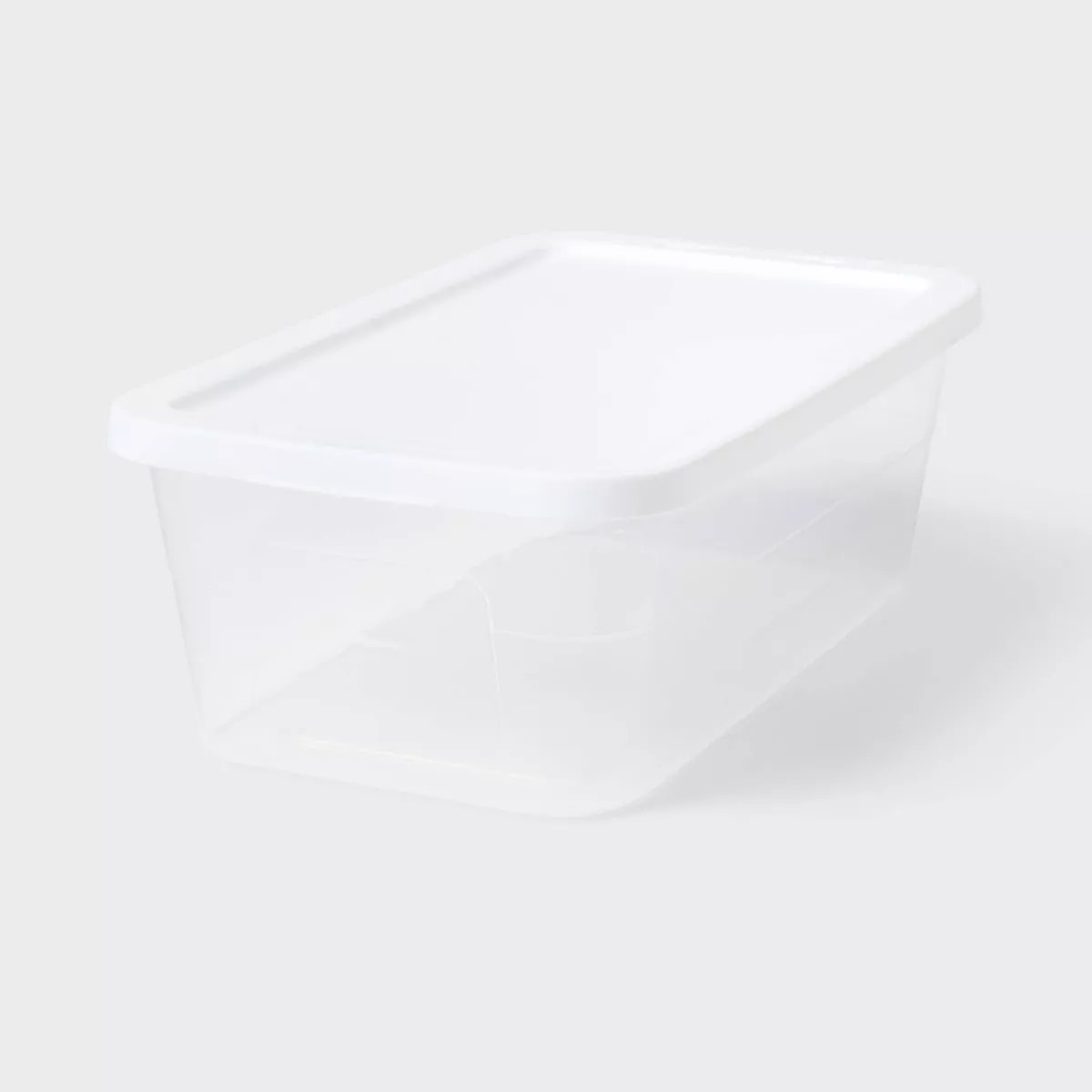6qt Clear Storage Box White - Brightroom™ | Target