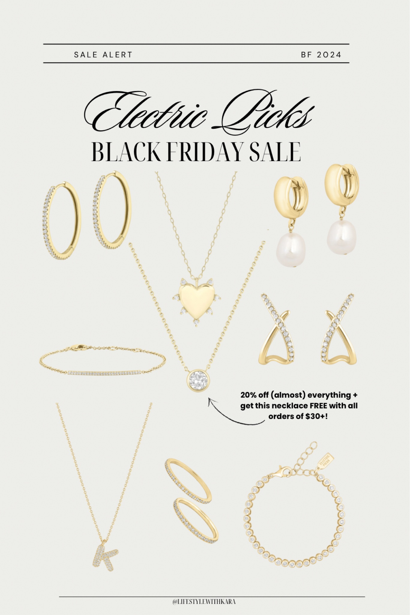 Black Friday sales starting now!!! My fave jewelry company is having 20% off on almost everything (discount automatically added to your cart) but the best part is you get a super cute dainty necklace for FREE when you spend $30+! Great time to some Christmas shopping  💍 

#LTKHoliday #LTKGiftGuide #LTKSaleAlert